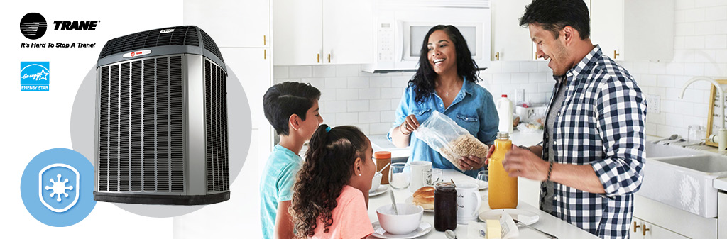 Family eating breakfast