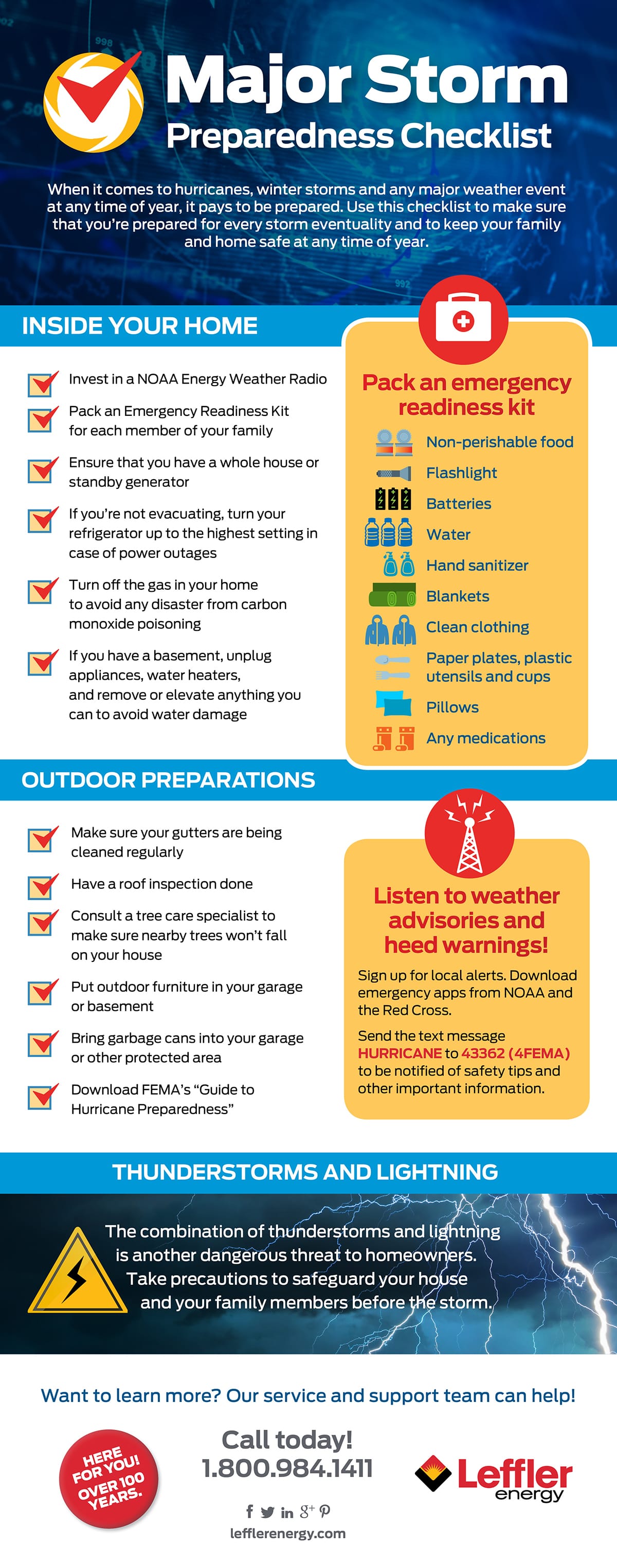 Major storm preparedness checklist PDF file