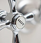 Hot water faucet